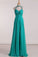 2024 Sexy Open Back High Neck Prom Dresses A Line PHLXPR4L