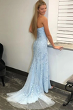 Mermaid Strapless Split Prom/Formal Dress With STKPE2BAGZ1