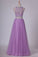 2024 Two Pieces Bateau Prom Dress A Line With PGHZSY5S