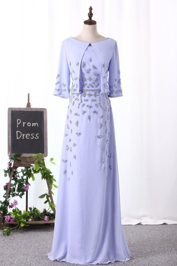 2024 Scoop Mother Of The Bride Dresses Mid-Length Sleeves A PPB1GJRN