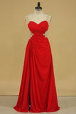 2024 A Line Prom Dresses Straps Chiffon With Applique And Beads Open P19BQKMS