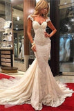 2024 Wedding Dresses Mermaid Off The Shoulder Lace PECXYRAR