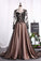 2024 Scoop Long Sleeves A Line Evening Dresses Tulle With PQKJ5QRP