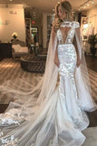 2024 Charming Wedding Dresses Straps Tulle With Applique PLPHGFL3