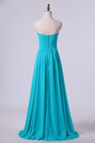 2024 Sweetheart Neckline With Beads Pleated Bodice Floor Length Flowing PJB8XLHA