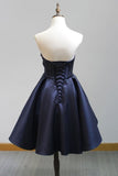 2024 New Arrival Sweetheart Homecoming Dresses A Line Satin PCL2X9T8
