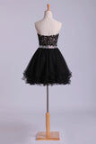 2024 Sweetheart A Line Short Homecoming Dress With PFFALH6M