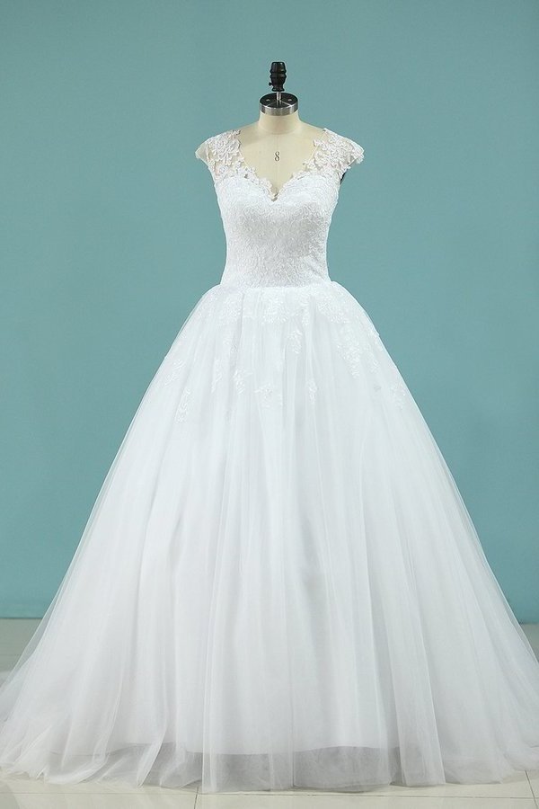 2024 Straps Wedding Dresses Ball Gown Tulle PP89DTPD