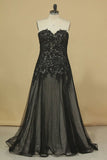 2024 Floor Length Prom Dresses A Line Sweetheart Tulle With PS8NY72M