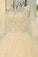 2024 Scoop Wedding Dresses A Line With Beading Chapel Train Tulle P1CN5RKL