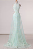 2024 Scoop Mermaid Tulle Prom Dresses With PHYCPE39