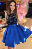 A-Line Satin Homecoming Dresses With PK8BY458