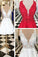 Stylish V-neck Sleeveless White Lace Short Homecoming Dress Beaded