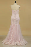 2024 Sweetheart Evening Dresses Mermaid/Trumpet With Applique PG4X2298