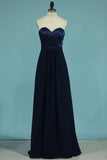 2024 New Arrival Bridesmaid Dresses Sweetheart Chiffon With Satin Bodice P7DP7HDX