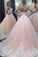 Stunning Sweetheart Floor-Length Appliques Lace up Strapless Ball Gown Tulle Wedding Dress