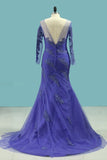 2024 Chic Mother Of Bridal Dresses Mermaid Scoop Tulle P5X9PBRJ
