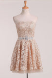 2024 New Arrival Sweetheart Homecoming Dresses A Line Lace PCHC2262