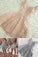 A Line Spaghetti Strap V Neck Lace Silver Homecoming Dresses Mini Short Prom Dresses