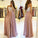 A line Spaghetti Straps Chiffon Sweetheart Prom Dresses with Slit Lace