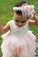 Adorable A-line Knee length Pink Tulle Little Flower Girl Dress with Lace Party Dress