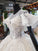 Ball Gown Round Neck Ivory Beads Open Back Wedding Dresses Quinceanera Dresses