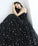 Beautiful Black Prom Dresses Spaghetti Straps V Neck Tulle Long Prom Gowns with Stars