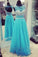 New Arrival Sweet Beading Tulle Floor Length Prom Ball Gowns Formal Evening