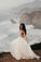 Elegant Spaghetti Straps V Neck Chiffon Backless Beach Wedding Dresses Bridal Gowns
