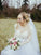 Long Sleeve Beaded Floral Lace See Through Boho Wedding Dresses Tulle Bridal Gown