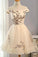 Off the Shoulder Short Tulle Homecoming Gown with Appliques A line Homecoming Dress