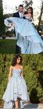 Unique Lace Sweetheart High Low Ball Gown Prom Dresses For Teens Graduation Dresses