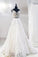 Unique V Neck Cap Sleeve Ivory Lace Beads Wedding Dresses Beach Wedding Gowns
