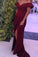 Stylish Off Shoulder Split- Front Red Long Prom/Evening Dress
