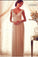 2024 V Neck Cap Sleeves Wedding Dresses Chiffon Floor Length With PD1NMPSJ
