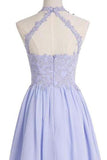2024 Chiffon Scoop With Beading Homecoming Dresses A Line Short/Mini PRHCL7T1