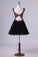 2024 Straps Tulle And Lace A Line Mini Homecoming P2Y4D15E