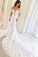 2022 Scoop Long Sleeves Mermaid Wedding Dresses Tulle With PQNHEZBN