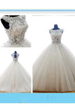 2024 Scoop Wedding Dresses Sleeveless PDH985YE