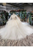 Ball Gown Wedding Dresses Strapless Top Quality Appliques PS1S6336