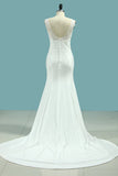 2024 Wedding Dresses Scoop Mermaid With PJ1TEESA