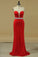 2024 Sheath Prom Dresses Sweetheart Beaded Waistline PJ77L969