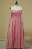 2024 Plus Size Bridesmaid Dress A Line Sweetheart With PHAET1ZN