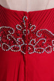 2024 Sweetheart A Line Prom Dresses With Beading Sweep Train P1C9D27X