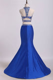 2024 Two Pieces High Neck Mermaid Prom Dresses PSCZ3YLH