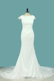 2024 Scoop Mermaid Wedding Dresses Chiffon & PH83RGP4