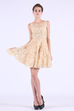 2024 Scoop Homecoming Dresses A Line Tulle PC5K3A2E