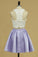 2024 Two-Piece A Line Homecoming Dresses With Applique P5PHLSDG