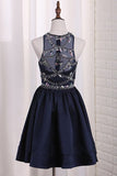 2024 New Arrival Scoop Beaded Bodice Homecoming Dresses A PF7YTF8L