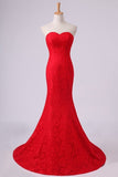 2024 Evening Dresses Mermaid/Trumpet Sweetheart Lace Court PMEZYDPY